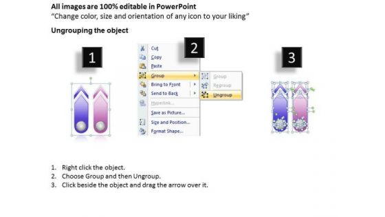 7 Stages Vertical Arrows Parallel Process Business Plan Download PowerPoint Templates