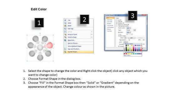 7 Steps Circular Flow Business Process Analysis Make Plan PowerPoint Slides