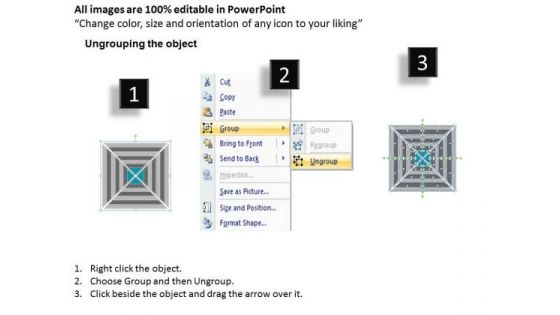 7 Steps Concentric Operational Processes Business Plans For Dummies PowerPoint Templates