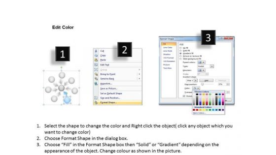 7 Steps Coverging Arrows Process Pathway Circular Flow Network PowerPoint Templates