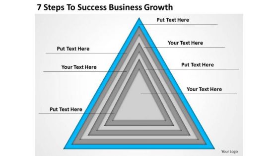 7 Steps To Success Business Growth Ppt Plan Writer Software PowerPoint Templates
