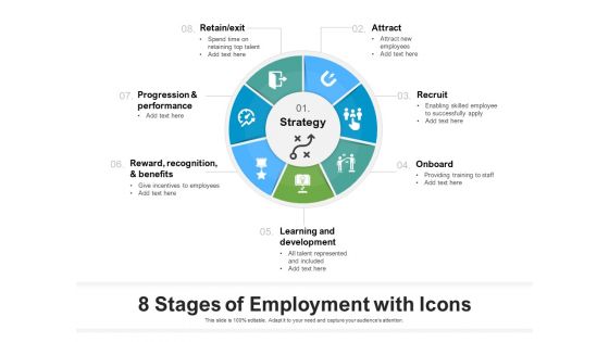 8 Stages Of Employment With Icons Ppt PowerPoint Presentation File Brochure PDF 8 Stages Of Employment With Icons Ppt PowerPoint Presentation File Brochure PDF