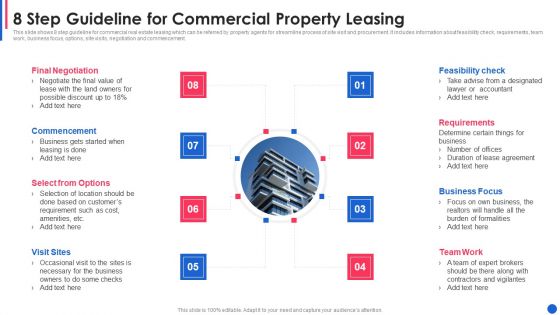 8 Step Guideline For Commercial Property Leasing Ideas PDF