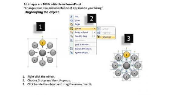 8 Circular Processes In Single Presentation PowerPoint Slides