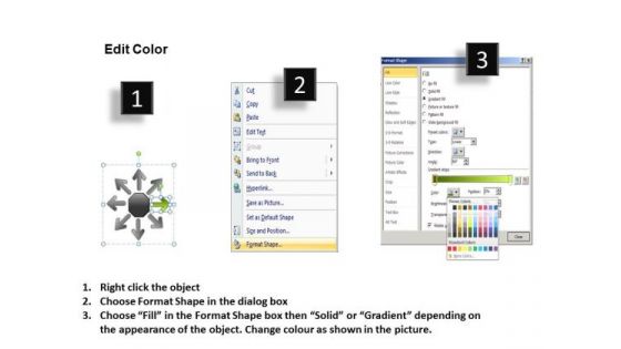 8 Plans For Target Achievement Arrows Cycle Process Network PowerPoint Templates