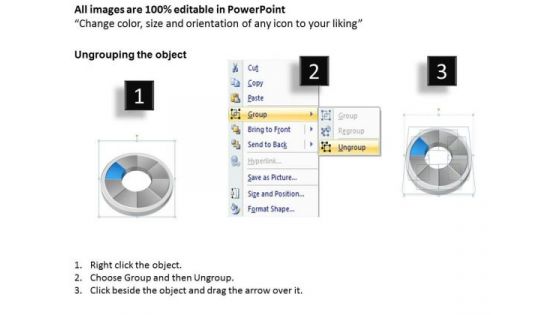 8 Stages Circular Donut Process Chart Business Plans PowerPoint Templates