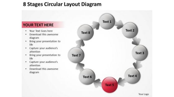 8 Stages Circular Layout Diagram Business Plan PowerPoint Slides 8 Stages Circular Layout Diagram Business Plan PowerPoint Slides