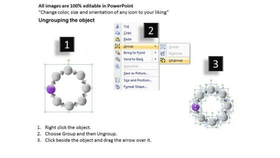 8 Stages Circular Layout Diagram Business Plans Samples PowerPoint Slides