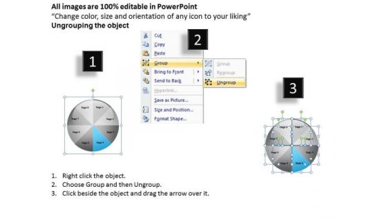 8 Stages Circular Process Flow Diagram Business Planning Consultants PowerPoint Slides