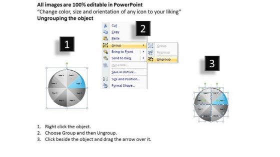 8 Stages Circular Process Flow Diagram Help Business Plan PowerPoint Slides
