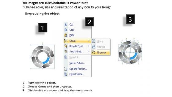 8 Stages Concentric Circular Process Chart Ppt Business Plan Outline PowerPoint Slides