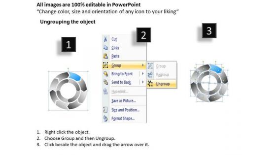 8 Stages Concentric Circular Process Chart Ppt Business Plan PowerPoint Slides