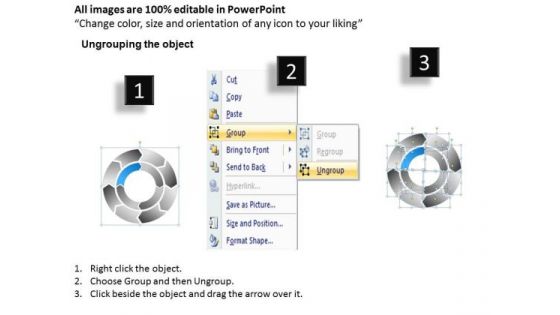 8 Stages Concentric Circular Process Chart Ppt Developing Business Plan PowerPoint Templates