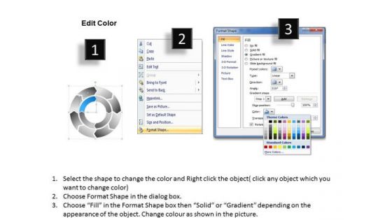 8 Stages Concentric Circular Process Chart Ppt Developing Business Plan PowerPoint Templates