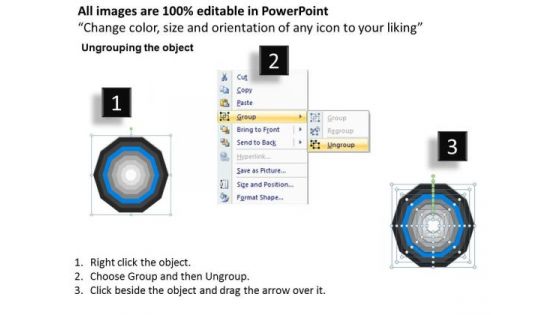 8 Stages Concentric Data Flow Diagram Ppt Business Plan PowerPoint Templates
