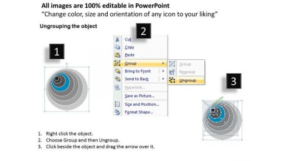 8 Stages Concentric Project Management Process Business Plan Samples PowerPoint Slides