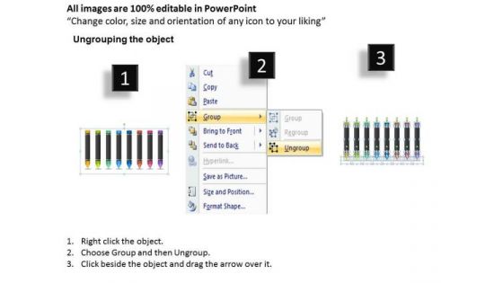 8 Stages Crayons Marketing Process Ppt Doing Business Plan PowerPoint Templates