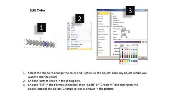 8 Stages Involved Course Of Action Business Technical Drawing PowerPoint Slides