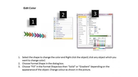 8 Stages Involved Course Of Action Flowchart For Process PowerPoint Templates