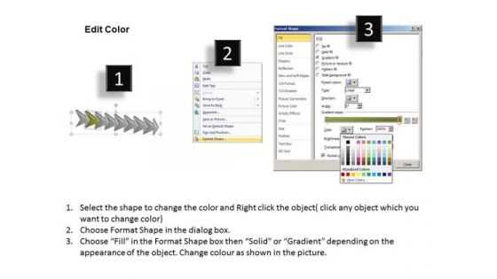 8 Stages Involved Course Of Action Product Flow Chart PowerPoint Slides