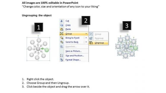 8 Steps Converging Arrows Workflow Diagram Process Software PowerPoint Slide