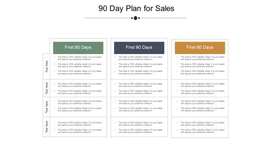 90 Day Plan For Sales Ppt PowerPoint Presentation Portfolio Gallery