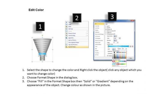 9 Stage Conversion Funnel PowerPoint Slides And Ppt Diagram Templates