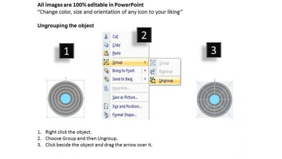 9 Stages Concentric Sub Processes Business Plan Generator PowerPoint Slides