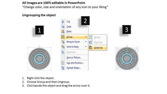 9 Stages Concentric Sub Processes Business Plan Structure PowerPoint Slides