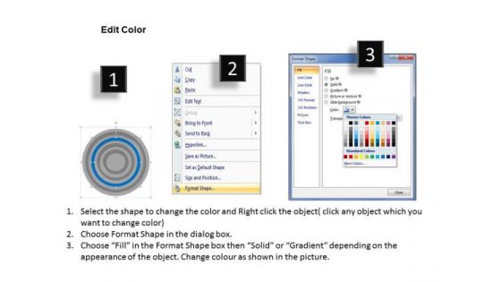 9 Stages Concentric Sub Processes Ppt Business Plan Assistance PowerPoint Templates