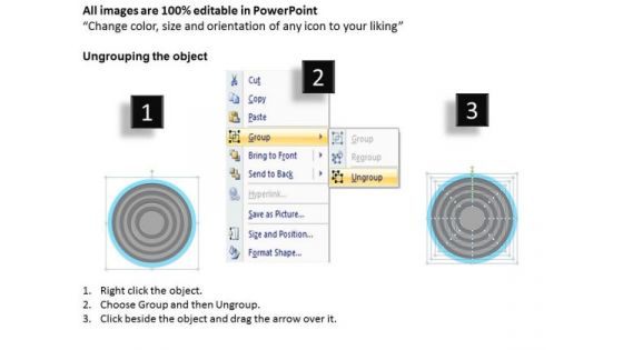 9 Stages Concentric Sub Processes Ppt Business Plan Marketing PowerPoint Templates