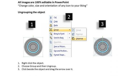 9 Stages Concentric Sub Processes Ppt Business Plan PowerPoint Slides