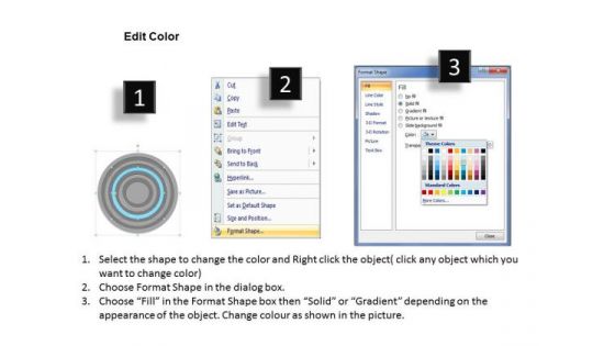 9 Stages Concentric Sub Processes Ppt Business Plan PowerPoint Slides