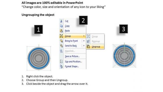 9 Stages Concentric Sub Processes Ppt Business Plan Template PowerPoint Templates