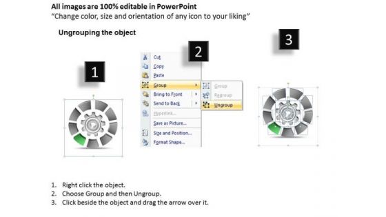 9 Stages Development Process Diagram Template Business Plans PowerPoint Templates
