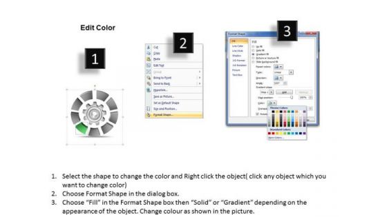 9 Stages Development Process Diagram Template Business Plans PowerPoint Templates