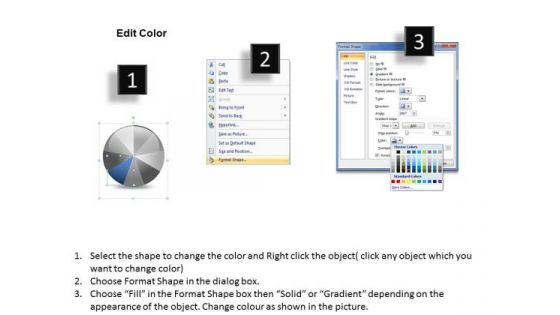 9 Stages Pie Chart Process Diagram Business Plan Online PowerPoint Slides