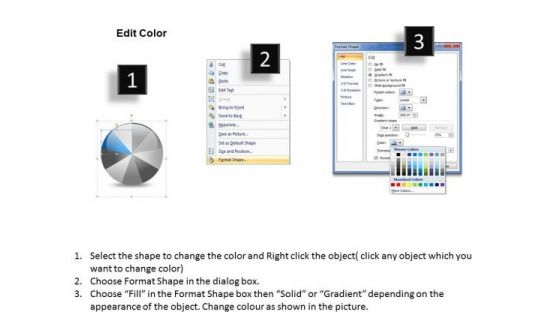 9 Stages Pie Chart Process Diagram Business Plan PowerPoint Templates