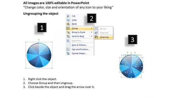 9 Stages Pie Chart Process Diagram How Do You Write Business Plan PowerPoint Slides