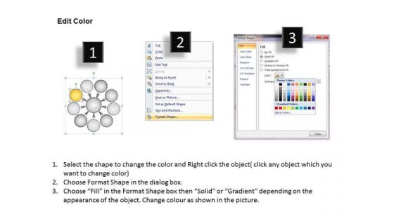 9 Steps Diverging Concepts Leading To One Issue Ppt Circular Flow Diagram PowerPoint Slides