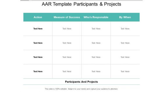 AAR Template Participants And Projects Ppt PowerPoint Presentation Model Maker AAR Template Participants And Projects Ppt PowerPoint Presentation Model Maker