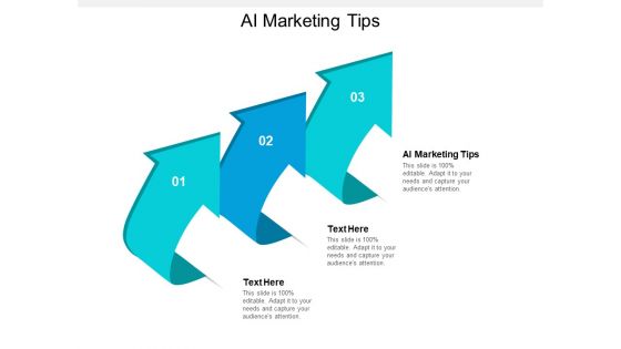 AI Marketing Tips Ppt PowerPoint Presentation Visual Aids Example File Cpb