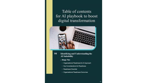 AI Playbook To Boost Digital Transformation Template