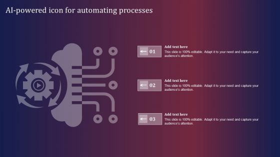AI Powered Icon For Automating Processes Structure PDF