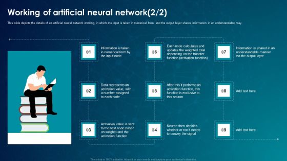 ANN System Working Of Artificial Neural Network Template PDF