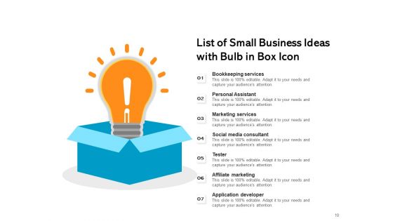 A Comprehensive List Of New Business And Product Ideas Ppt PowerPoint Presentation Complete Deck