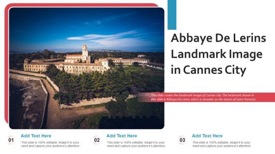 Abbaye De Lerins Landmark Image In Cannes City PowerPoint Presentation Ppt Template PDF