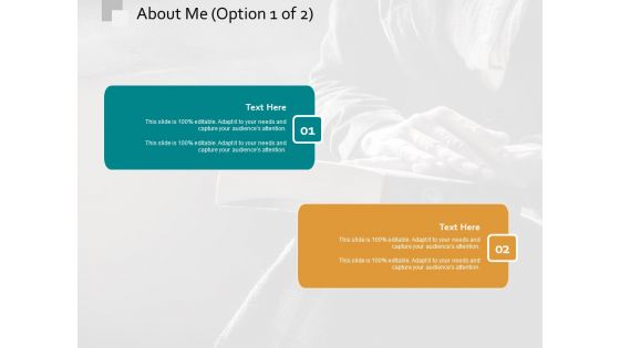 About Me Business Ppt PowerPoint Presentation Infographic Template Visual Aids