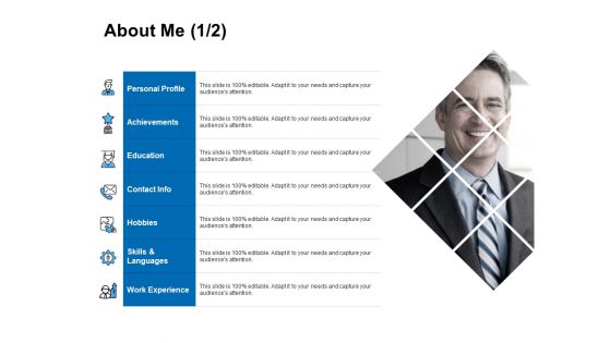 About Me Work Experience Ppt PowerPoint Presentation Ideas Slides
