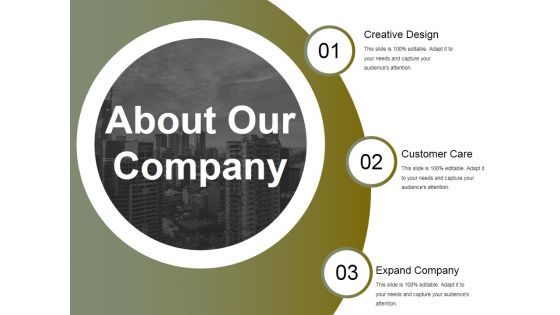 About Our Company Ppt PowerPoint Presentation Styles Ideas